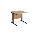 Maestro 25 straight desk 800mm deep - Beech