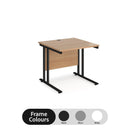 Maestro 25 straight desk 800mm deep - Beech