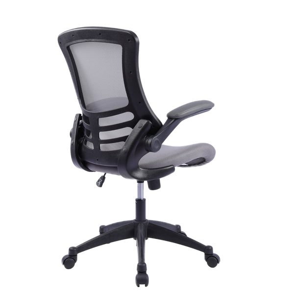 Mesh-OP Grey - Deluxe Mesh Operator Chair with Folding Arms in Grey