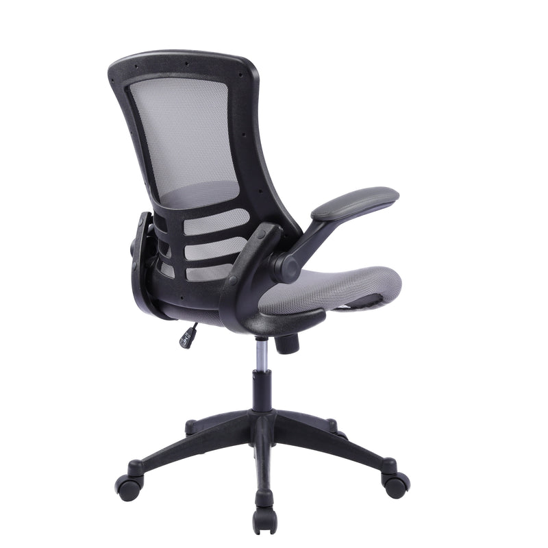 Mesh-OP Grey - Deluxe Mesh Operator Chair with Folding Arms in Grey