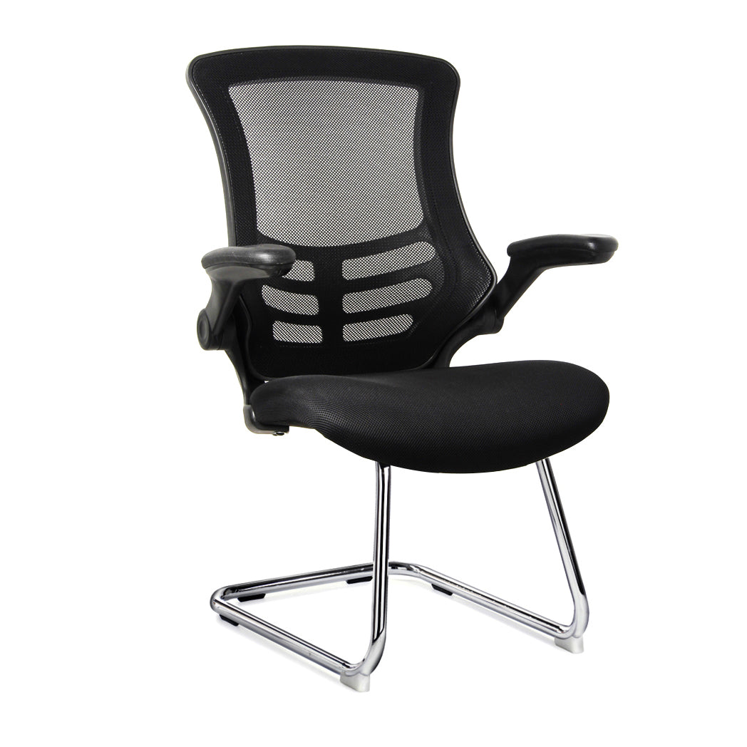 MESH-VIS - Deluxe Mesh Operator Chair with Folding Arms with cantileve