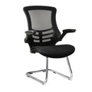 MESH-VIS - Deluxe Mesh Operator Chair with Folding Arms with cantilever frame