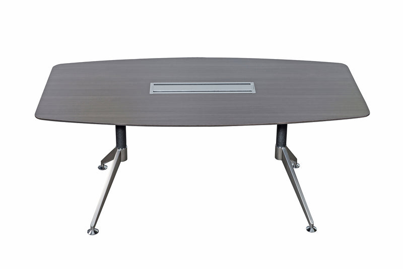 Nero 1.8m Conference Table with Comms Box - Anthracite