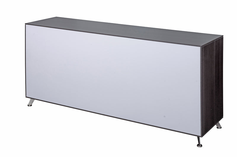 Nero 1.8m Two Door Credenza Unit with Adj. Shelving - Anthracite