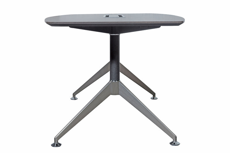 Nero 2.4m Conference Table with Comms Box - Anthracite