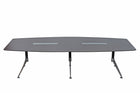 Nero 3.0m Conference Table with Dual Comms Box - Anthracite