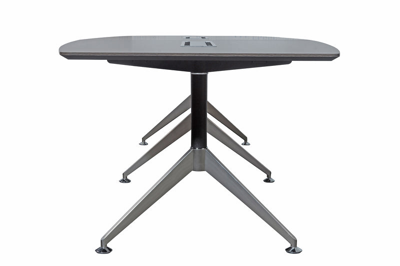 Nero 3.0m Conference Table with Dual Comms Box - Anthracite