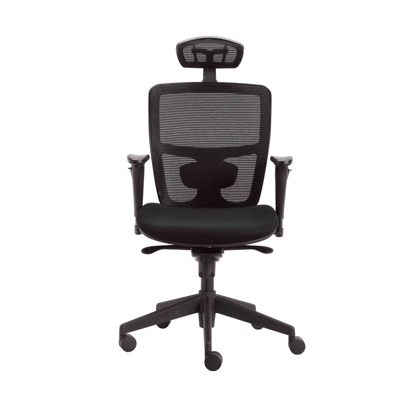 NMC - High Back Task Chair with headrest, height adjustable arms and lumbar support