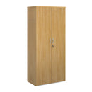 Universal double door cupboard 1790mm high with 4 shelves - Oak