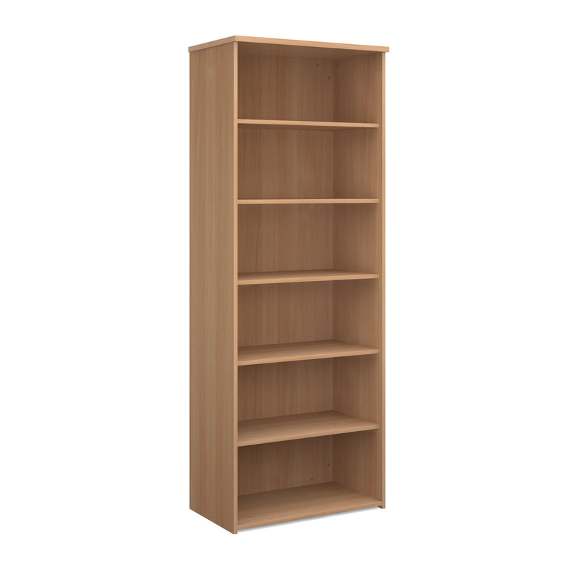 Universal bookcase 2140mm high with 5 shelves - Beech