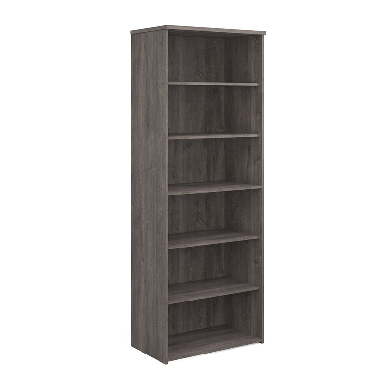 Universal bookcase 2140mm high with 5 shelves - Grey Oak