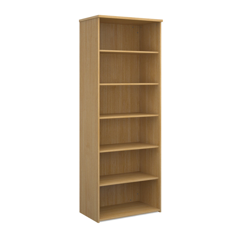 Universal bookcase 2140mm high with 5 shelves - Oak