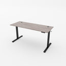 R750 Height-Adjustable Sit Stand Desk with Single Motor - Grey oak top