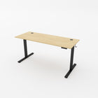 R750 Height-Adjustable Sit Stand Desk with Single Motor - Oak top
