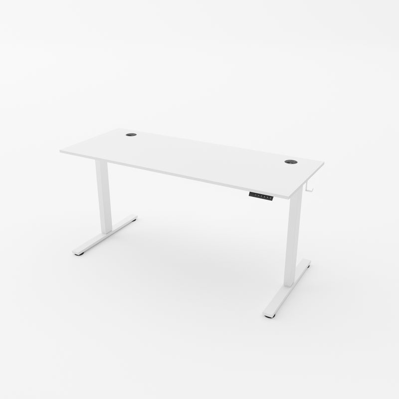 R750 Height-Adjustable Sit Stand Desk with Single Motor - White top