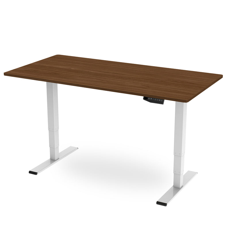 R800 Sit Stand Desk with Premium Dual Motor - Walnut Top