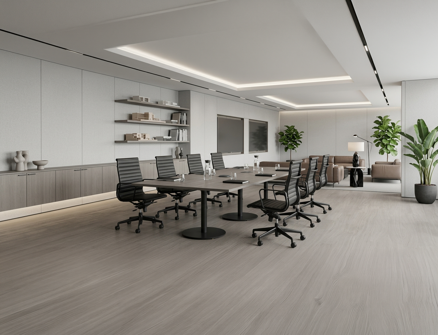 New Roma Meeting Table Set with 8 Chairs - 3200 x 1200mm lifestyle image