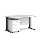 Maestro 25 straight desk - White