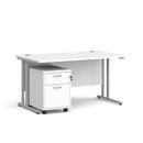 Maestro 25 straight desk - White