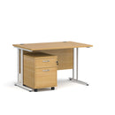 Maestro 25 straight desk - Oak