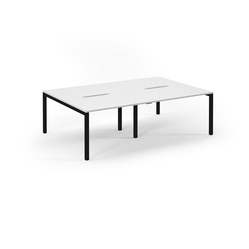 Back to Back Desk available in 2400 x 800, 2800 x 800 and 3200 x 800  - White Top