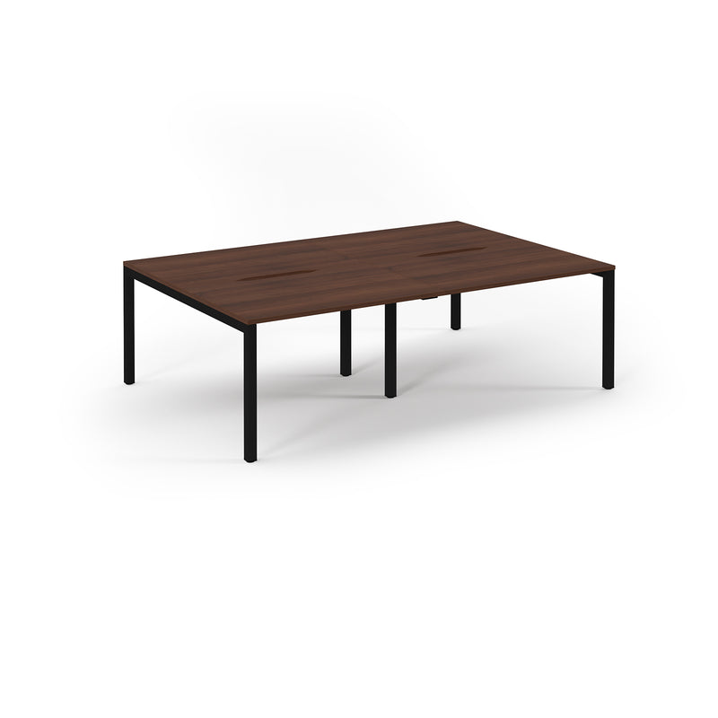 Back to Back Desk available in 2400 x 800, 2800 x 800 and 3200 x 800 - Walnut Top