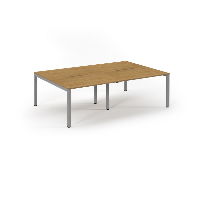 Back to Back Desk available in 2400 x 800, 2800 x 800 and 3200 x 800 - Oak Top