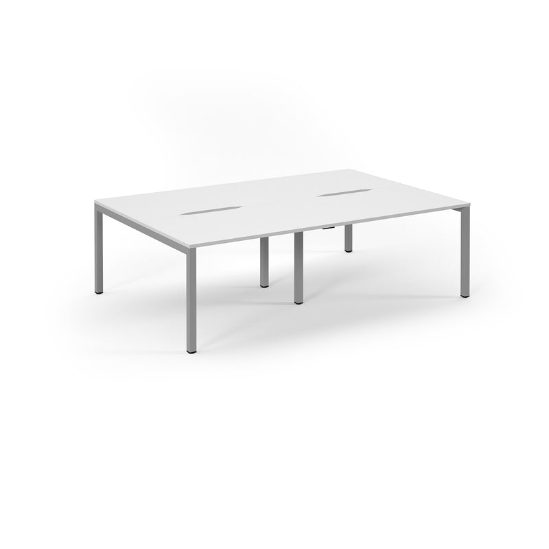 Back to Back Desk available in 2400 x 800, 2800 x 800 and 3200 x 800  - White Top