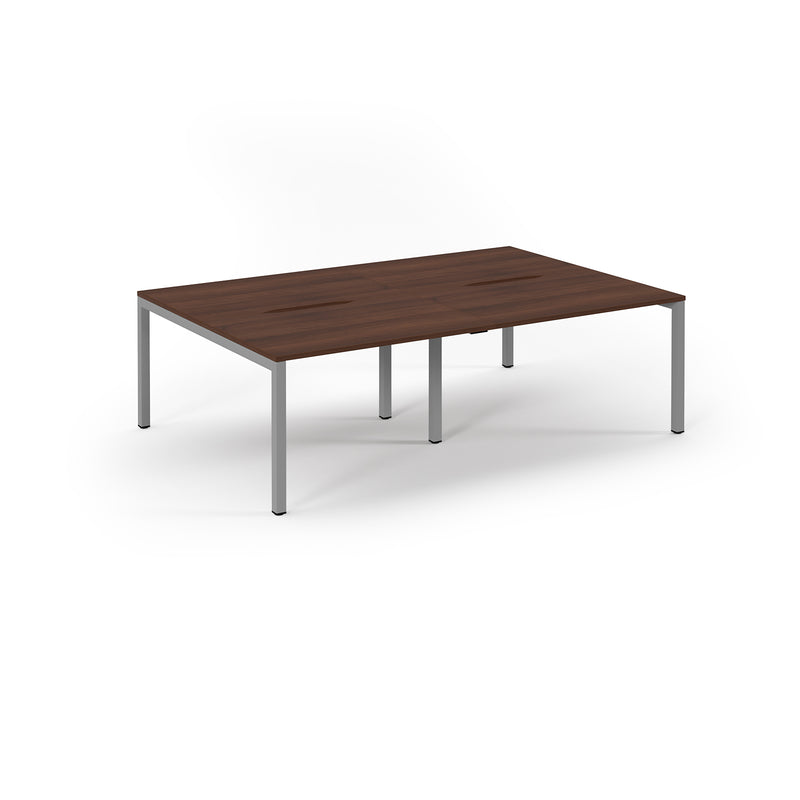 Back to Back Desk available in 2400 x 800, 2800 x 800 and 3200 x 800 - Walnut Top