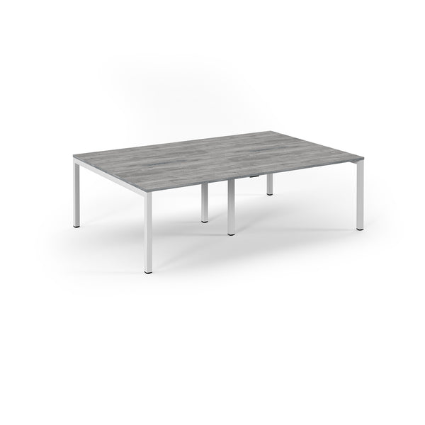 Back to Back Desk available in 2400 x 800, 2800 x 800 and 3200 x 800 - Grey Oak Top