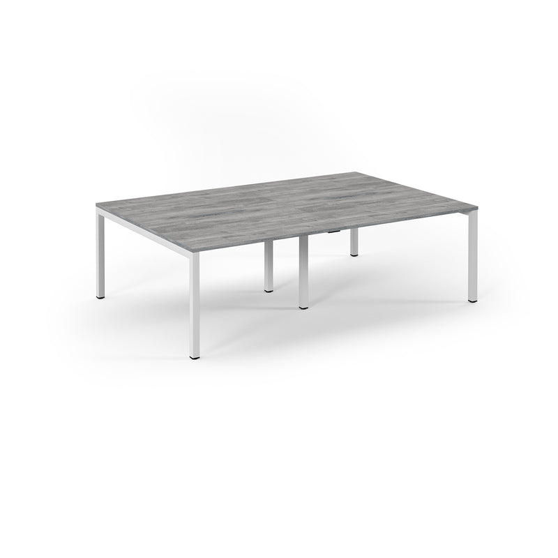 Back to Back Desk available in 2400 x 800, 2800 x 800 and 3200 x 800 - Grey Oak Top