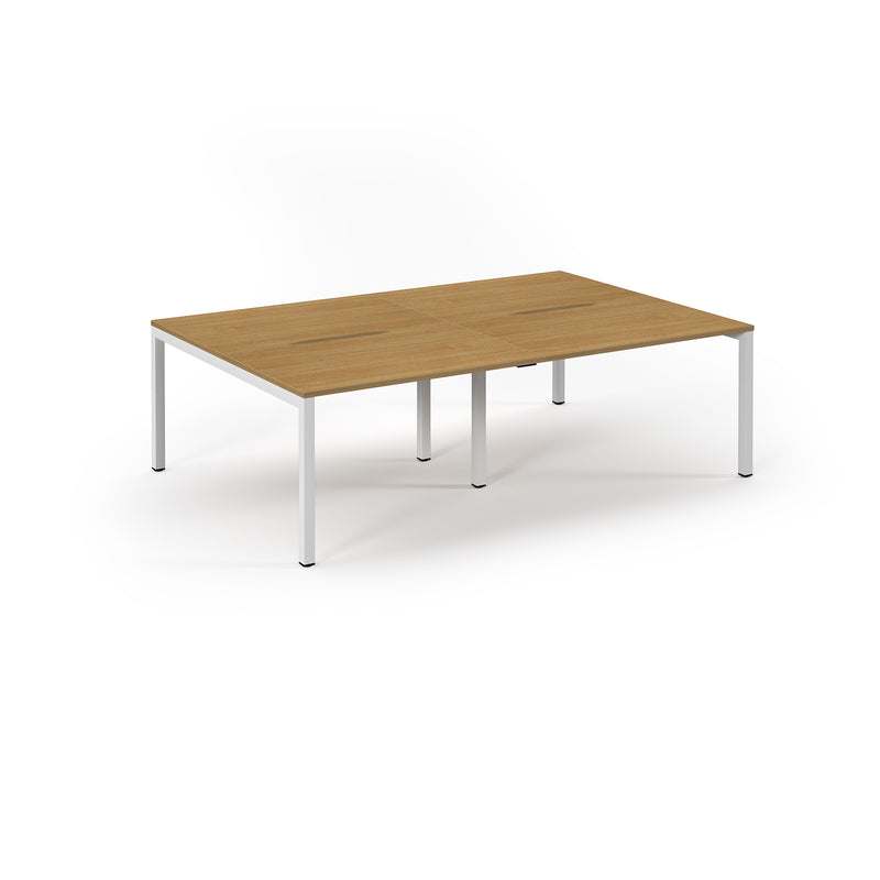 Back to Back Desk available in 2400 x 800, 2800 x 800 and 3200 x 800 - Oak Top