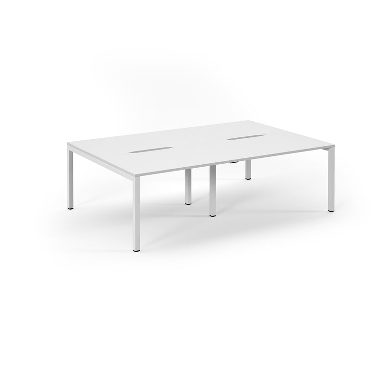 Back to Back Desk available in 2400 x 800, 2800 x 800 and 3200 x 800  - White Top