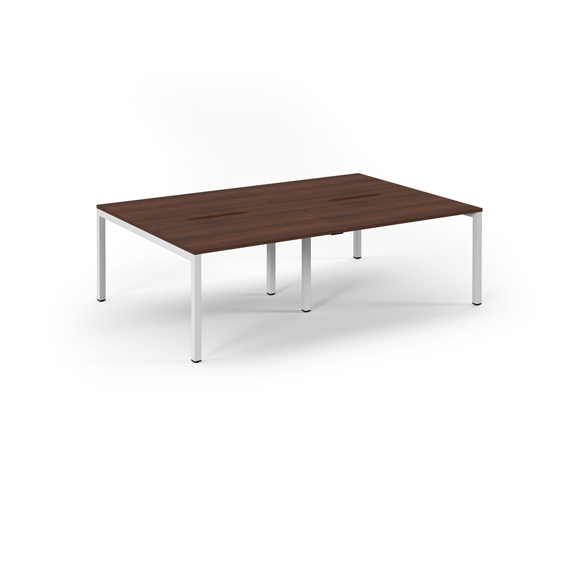 Back to Back Desk available in 2400 x 800, 2800 x 800 and 3200 x 800 - Walnut Top