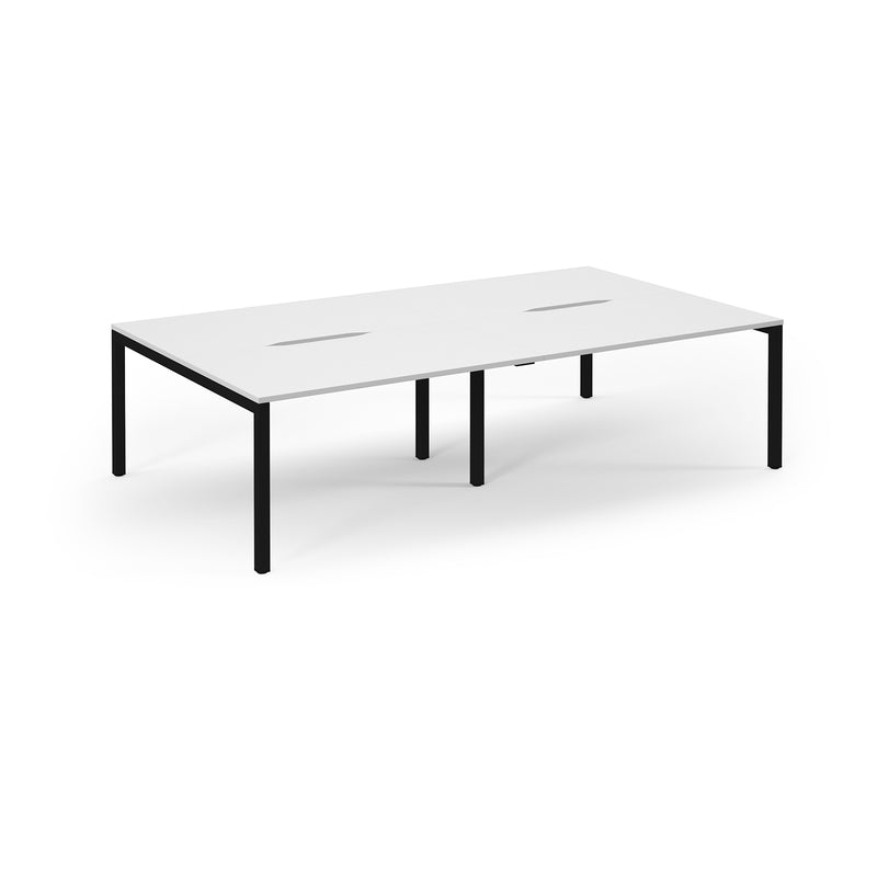 Back to Back Desk available in 2400 x 800, 2800 x 800 and 3200 x 800  - White Top