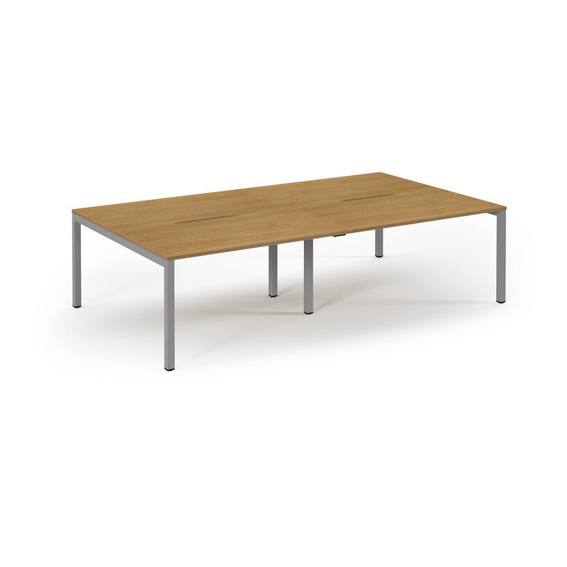 Back to Back Desk available in 2400 x 800, 2800 x 800 and 3200 x 800 - Oak Top