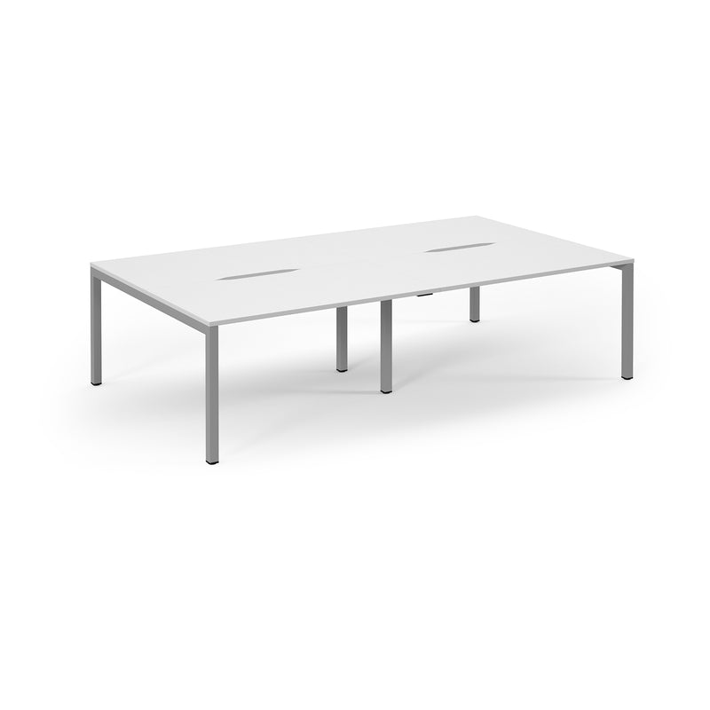 Back to Back Desk available in 2400 x 800, 2800 x 800 and 3200 x 800  - White Top