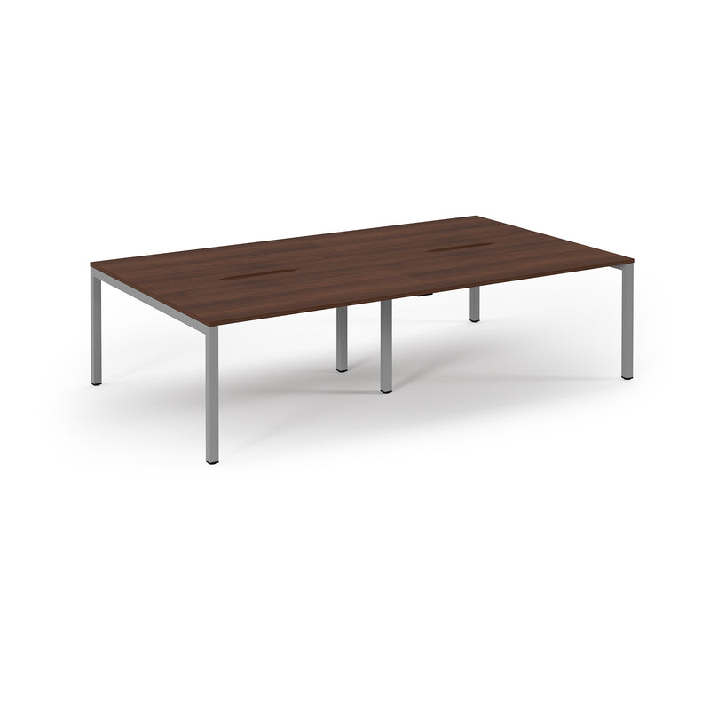 Back to Back Desk available in 2400 x 800, 2800 x 800 and 3200 x 800 - Walnut Top