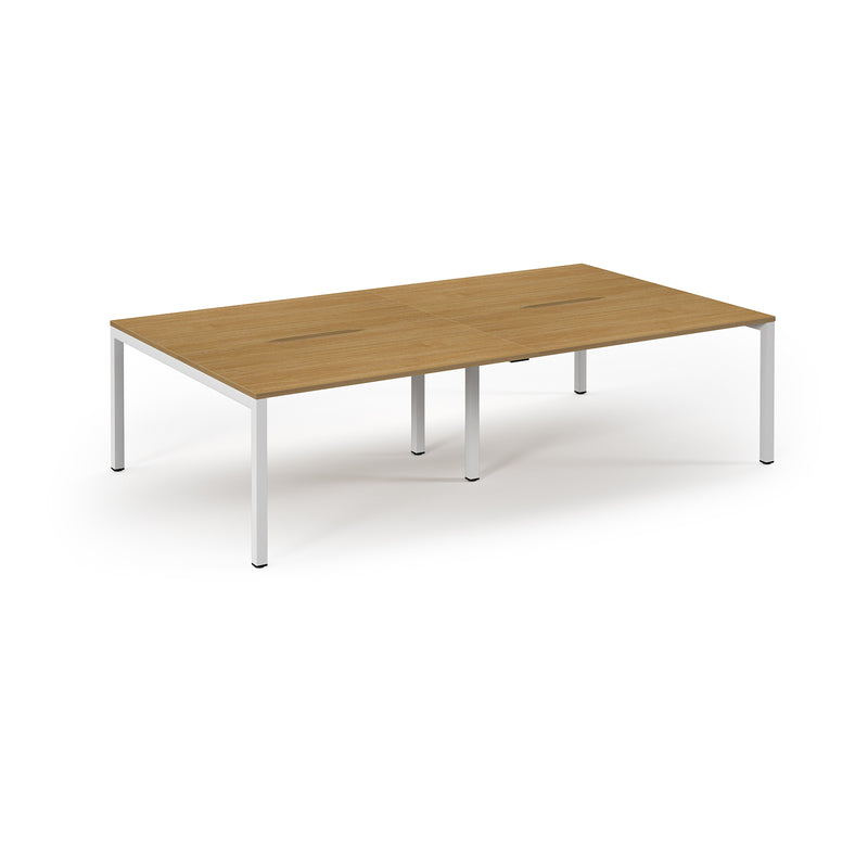 Back to Back Desk available in 2400 x 800, 2800 x 800 and 3200 x 800 - Oak Top