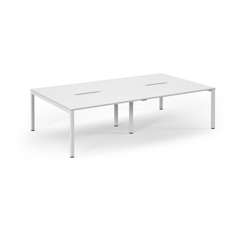 Back to Back Desk available in 2400 x 800, 2800 x 800 and 3200 x 800  - White Top