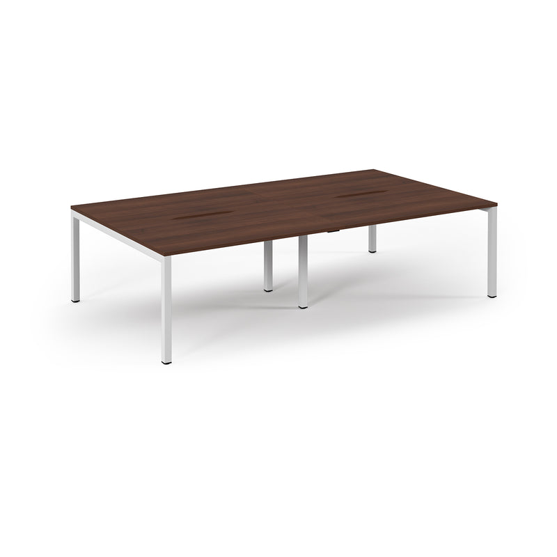 Back to Back Desk available in 2400 x 800, 2800 x 800 and 3200 x 800 - Walnut Top