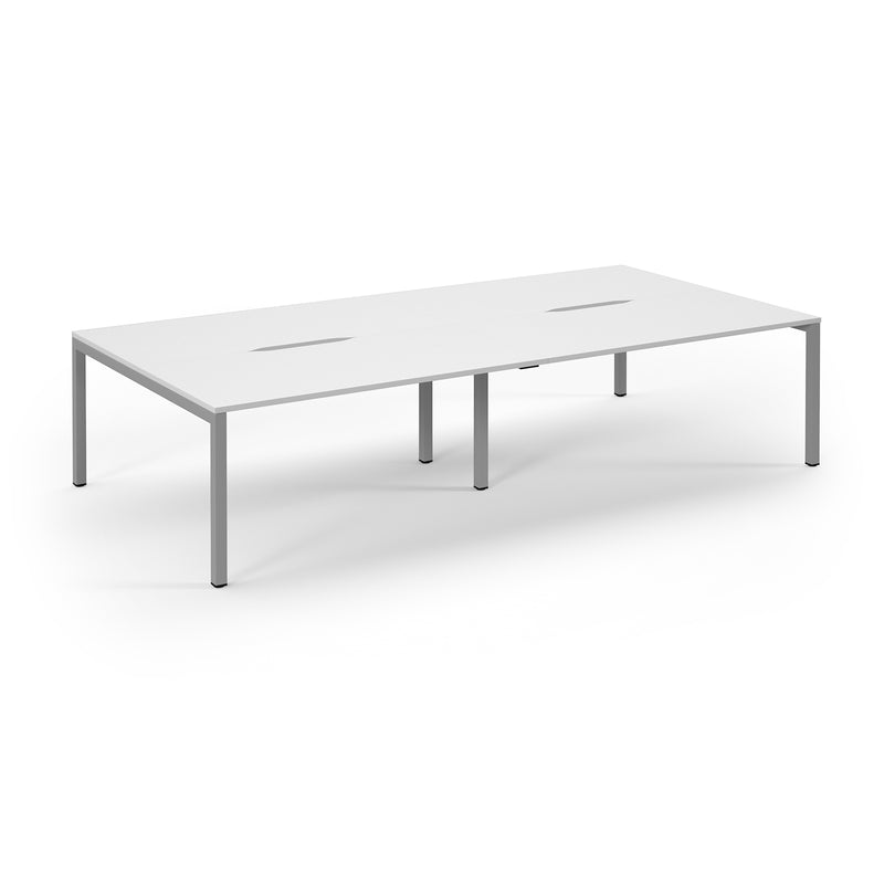 Back to Back Desk available in 2400 x 800, 2800 x 800 and 3200 x 800  - White Top