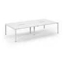 Back to Back Desk available in 2400 x 800, 2800 x 800 and 3200 x 800  - White Top
