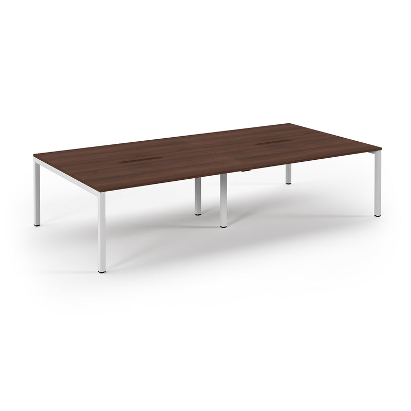 Back to Back Desk available in 2400 x 800, 2800 x 800 and 3200 x 800 - Walnut Top