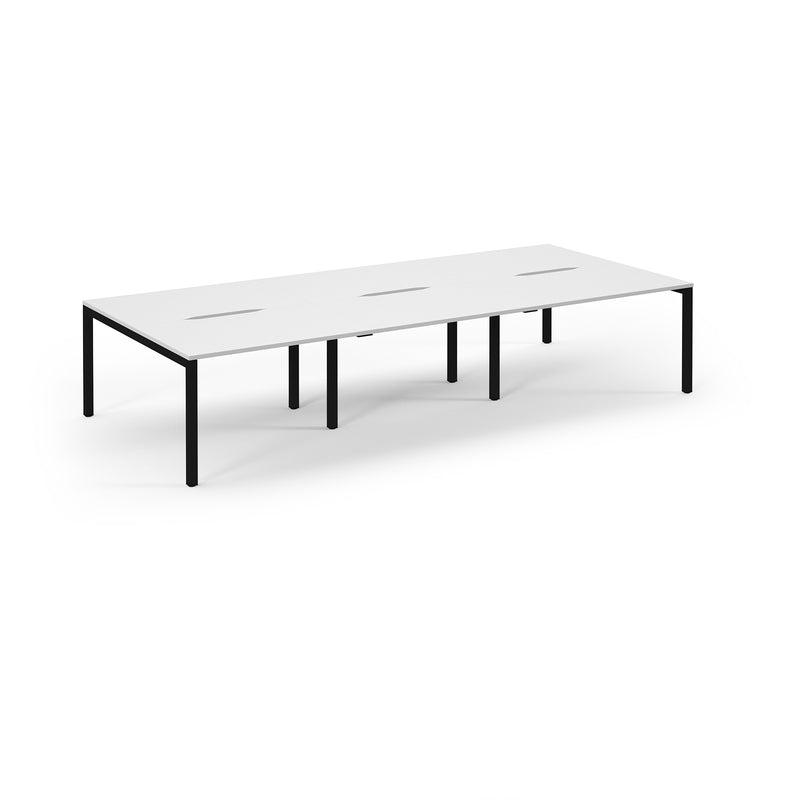 Back to Back Desk available in 3600 x 800, 4200 x 800 and 4800 x 800 - White Top