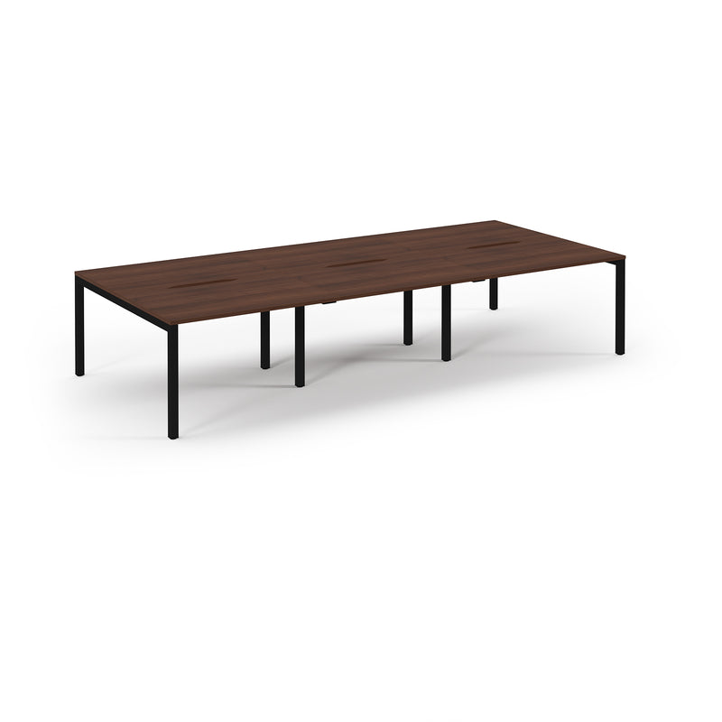 Back to Back Desk available in 3600 x 800, 4200 x 800 and 4800 x 800 - Walnut Top