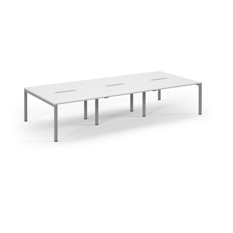 Back to Back Desk available in 3600 x 800, 4200 x 800 and 4800 x 800 - White Top