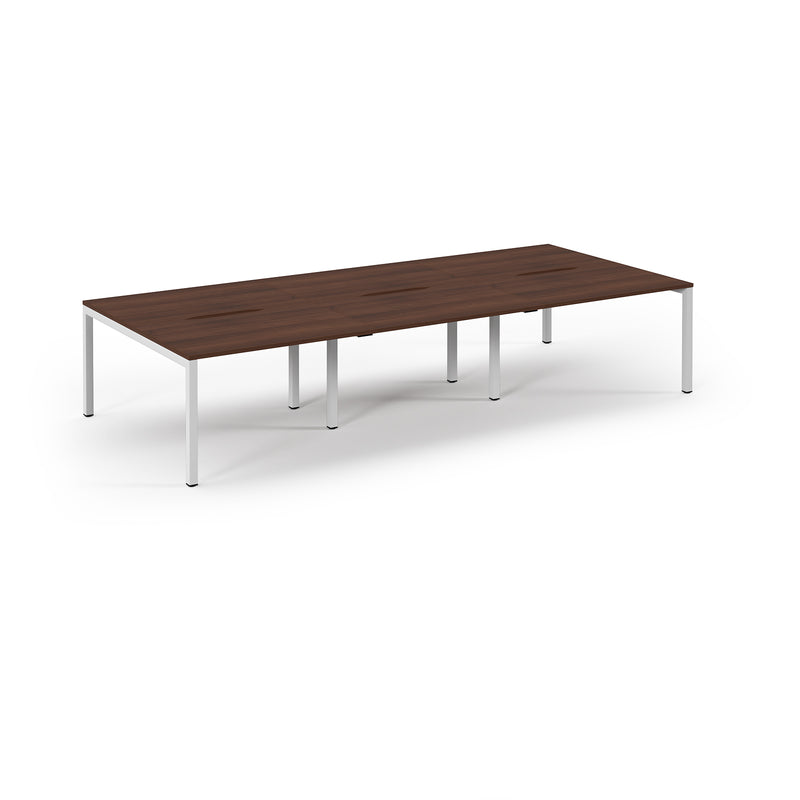 Back to Back Desk available in 3600 x 800, 4200 x 800 and 4800 x 800 - Walnut Top