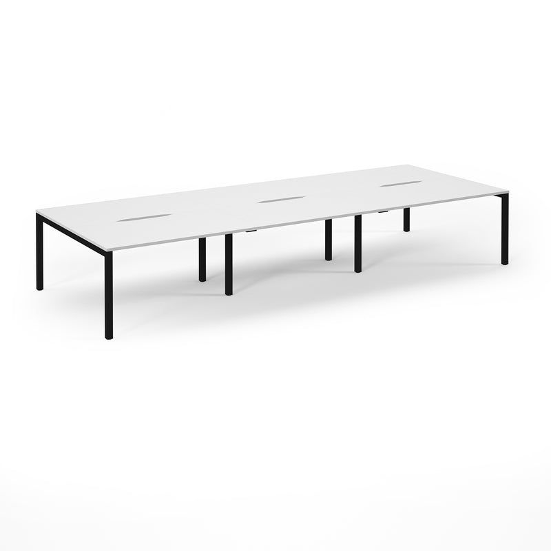 Back to Back Desk available in 3600 x 800, 4200 x 800 and 4800 x 800 - White Top