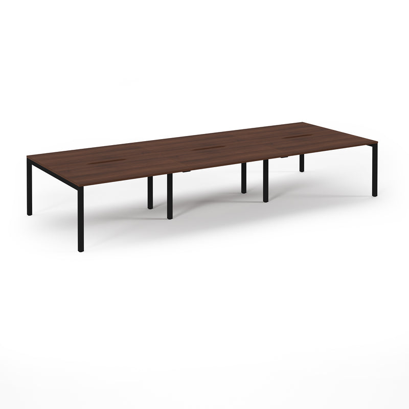 Back to Back Desk available in 3600 x 800, 4200 x 800 and 4800 x 800 - Walnut Top